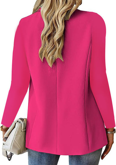 Ins Lapel Button Jacket Fashion Commuter Casual Suit Jacket Women's Long-sleeved Tops Outwear Clothing - Tout Pour Vous