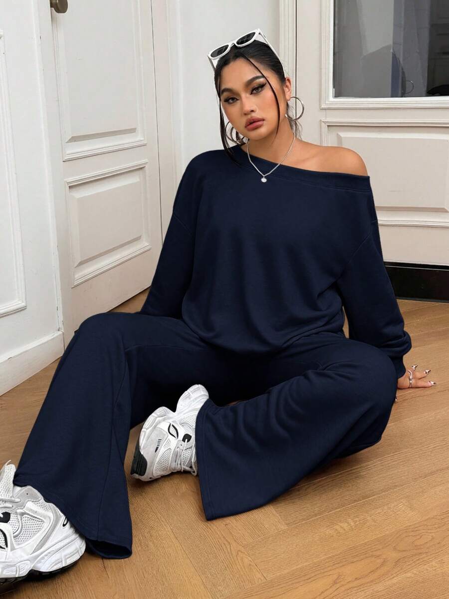 Janine 2 Pièces Grande Taille à Capuche et Jogging - Tout Pour Vous