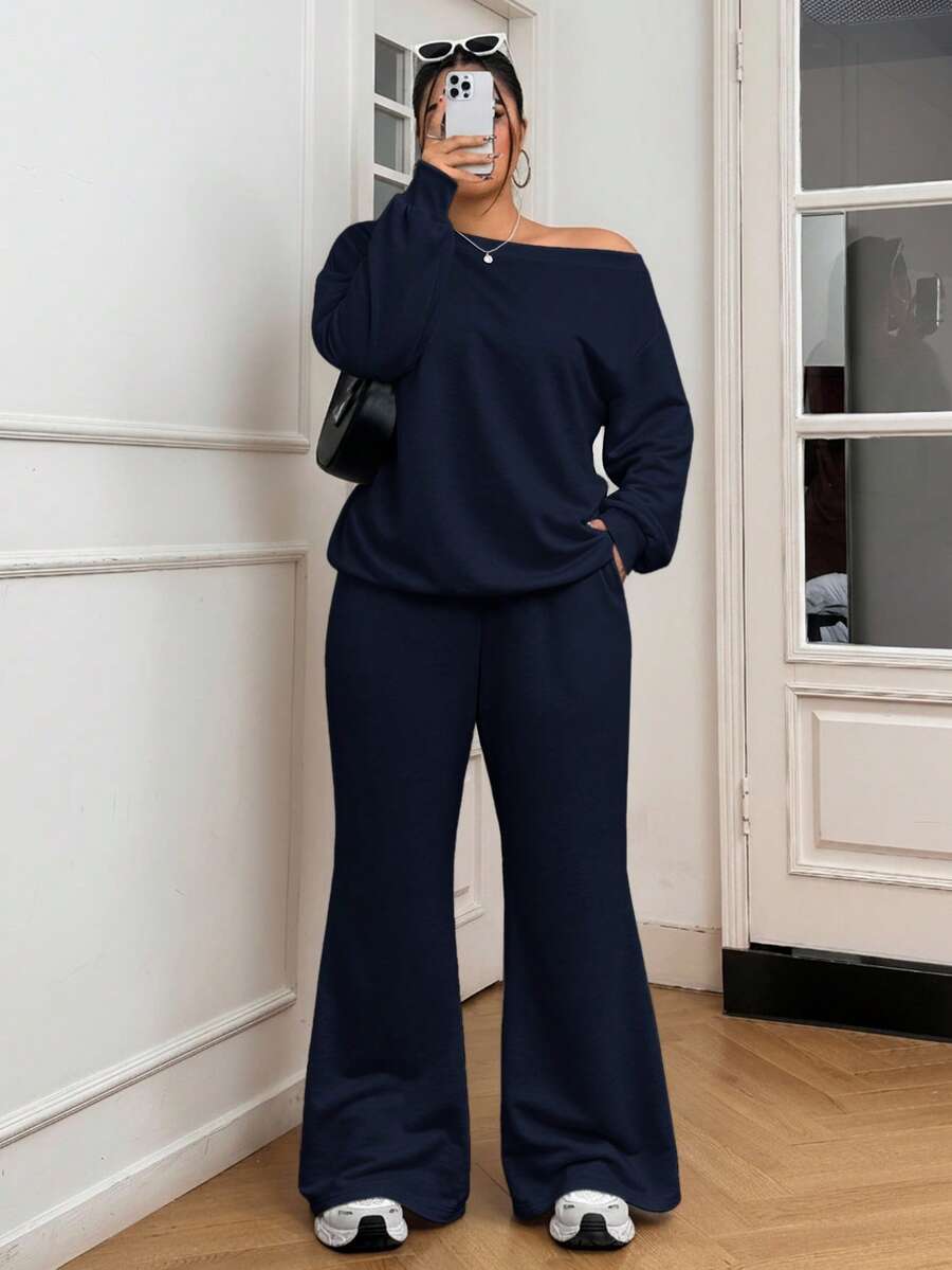 Janine 2 Pièces Grande Taille à Capuche et Jogging - Tout Pour Vous