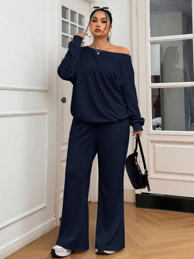 Janine 2 Pièces Grande Taille à Capuche et Jogging - Tout Pour Vous