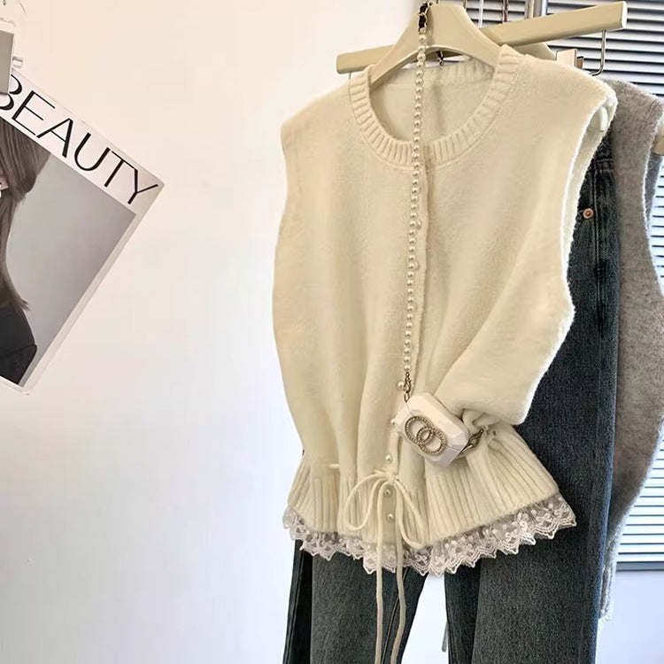 Gilet Eleanora à Cordon - Élégant, Confortable &amp; Polyvalent