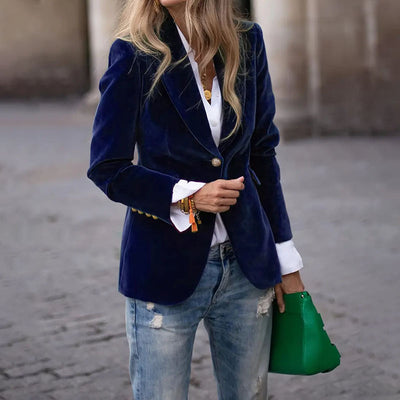 Claire - Blazer en velours - Tout Pour Vous
