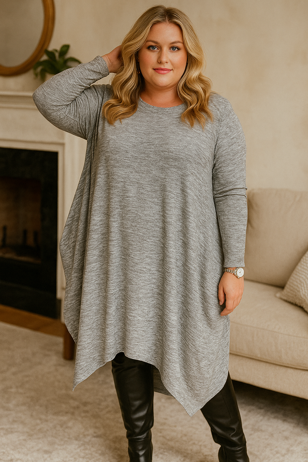 Sofia – Robe asymétrique stretch - Tout Pour Vous